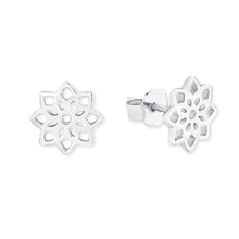 Laden Sie das Bild in den Galerie-Viewer, s.Oliver Jewel Damen Ohrringe Silber SO PURE Blume 2017220