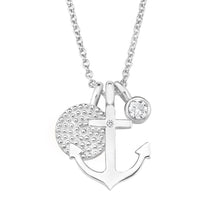 Laden Sie das Bild in den Galerie-Viewer, s.Oliver Jewel Damen Kette Silber Zirkonia SO PURE Anker 2017246