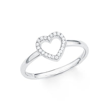 Laden Sie das Bild in den Galerie-Viewer, s.Oliver Jewel Damen Ring Silber Zirkonia SO PURE Herz 201725