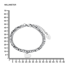 Laden Sie das Bild in den Galerie-Viewer, s.Oliver Jewel Damen Armband Armkette Edelstahl silber Herz 2018344