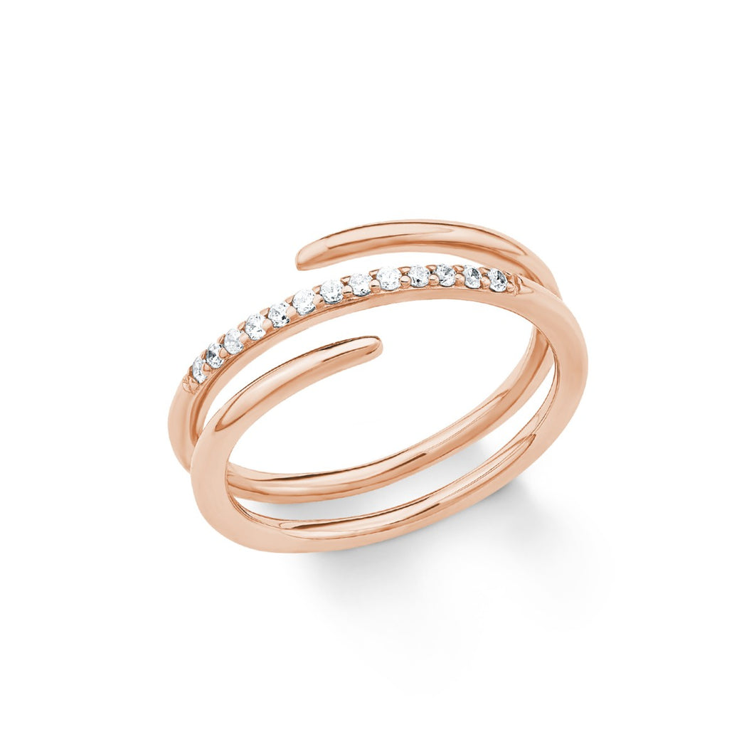 s.Oliver Jewel Damen Ring Silber Rosé Zirkonia 201862