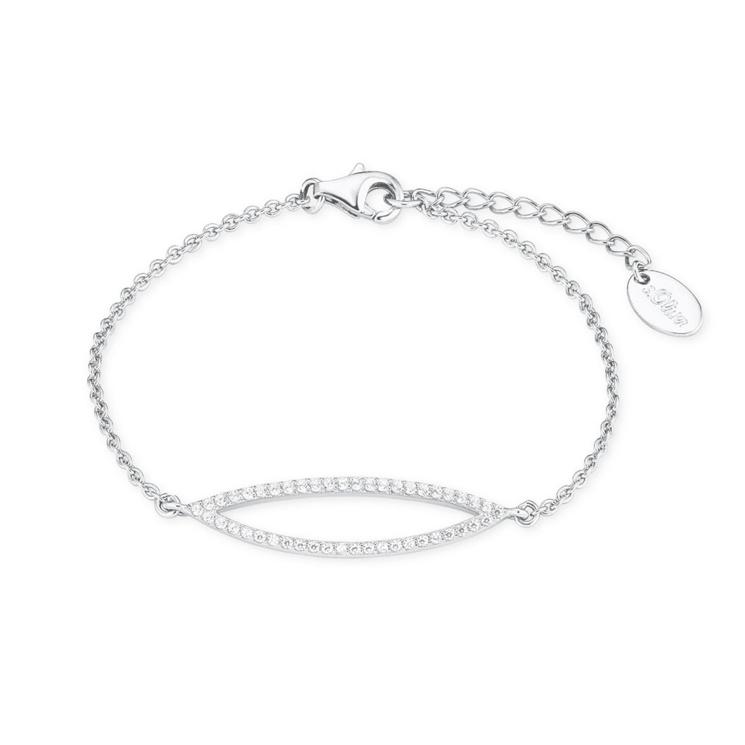 s.Oliver Jewel Damen Armband Armkette Silber Zirkonia 2018627