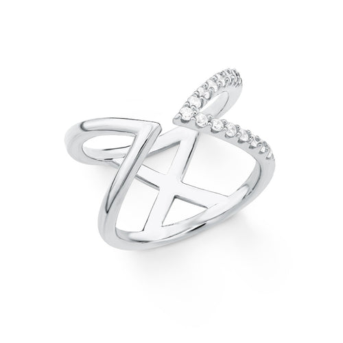 s.Oliver Jewel Damen Ring Silber Zirkonia X 201878