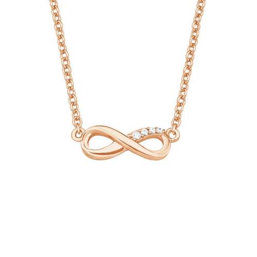 s.Oliver Jewel Damen Kette Silber Rosé Zirkonia SO PURE Infinity 2019930