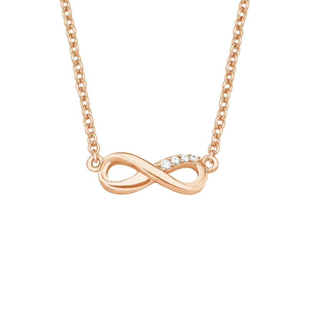 s.Oliver Jewel Damen Kette Silber Rosé Zirkonia SO PURE Infinity 2019930