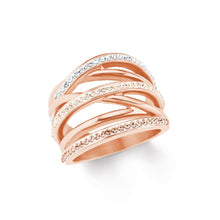 Laden Sie das Bild in den Galerie-Viewer, s.Oliver Jewel Damen Ring Edelstahl IP ROSE 202096