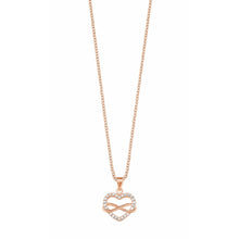 Laden Sie das Bild in den Galerie-Viewer, s.Oliver Jewel Damen Kette Collier Silber Rosé Herz/Infinity 2020988