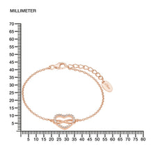 Laden Sie das Bild in den Galerie-Viewer, s.Oliver Jewel Damen Armband Silber Rosé Herz/Infinity 2020990