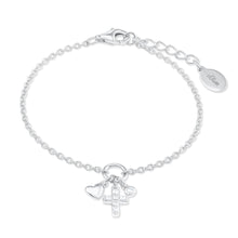Laden Sie das Bild in den Galerie-Viewer, s.Oliver Jewel Kinder und Jugendliche Armband Silber Herz/Kreuz 2022704