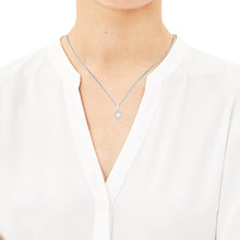 Laden Sie das Bild in den Galerie-Viewer, s.Oliver Jewel Damen Kette Halskette Silber Zirkonia Perle 2022755