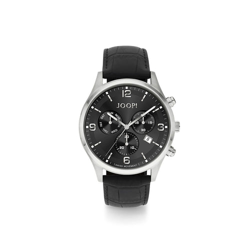 Joop Herren Uhr Armbanduhr Chronograh 2022865 Analog Quarz Leder