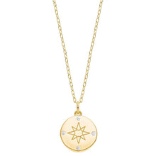 Laden Sie das Bild in den Galerie-Viewer, s.Oliver Jewel Damen Kette Silber SO PURE Kompass gold 2025611