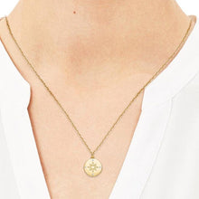 Laden Sie das Bild in den Galerie-Viewer, s.Oliver Jewel Damen Kette Silber SO PURE Kompass gold 2025611