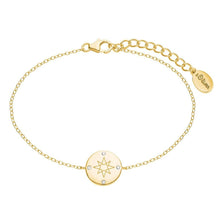 Laden Sie das Bild in den Galerie-Viewer, s.Oliver Jewel Damen Armband Silber SO PURE Kompass gold 2025612