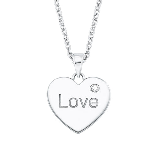 s.Oliver Jewel Damen Kette Halskette Silber Zirkonia Herz 2026082