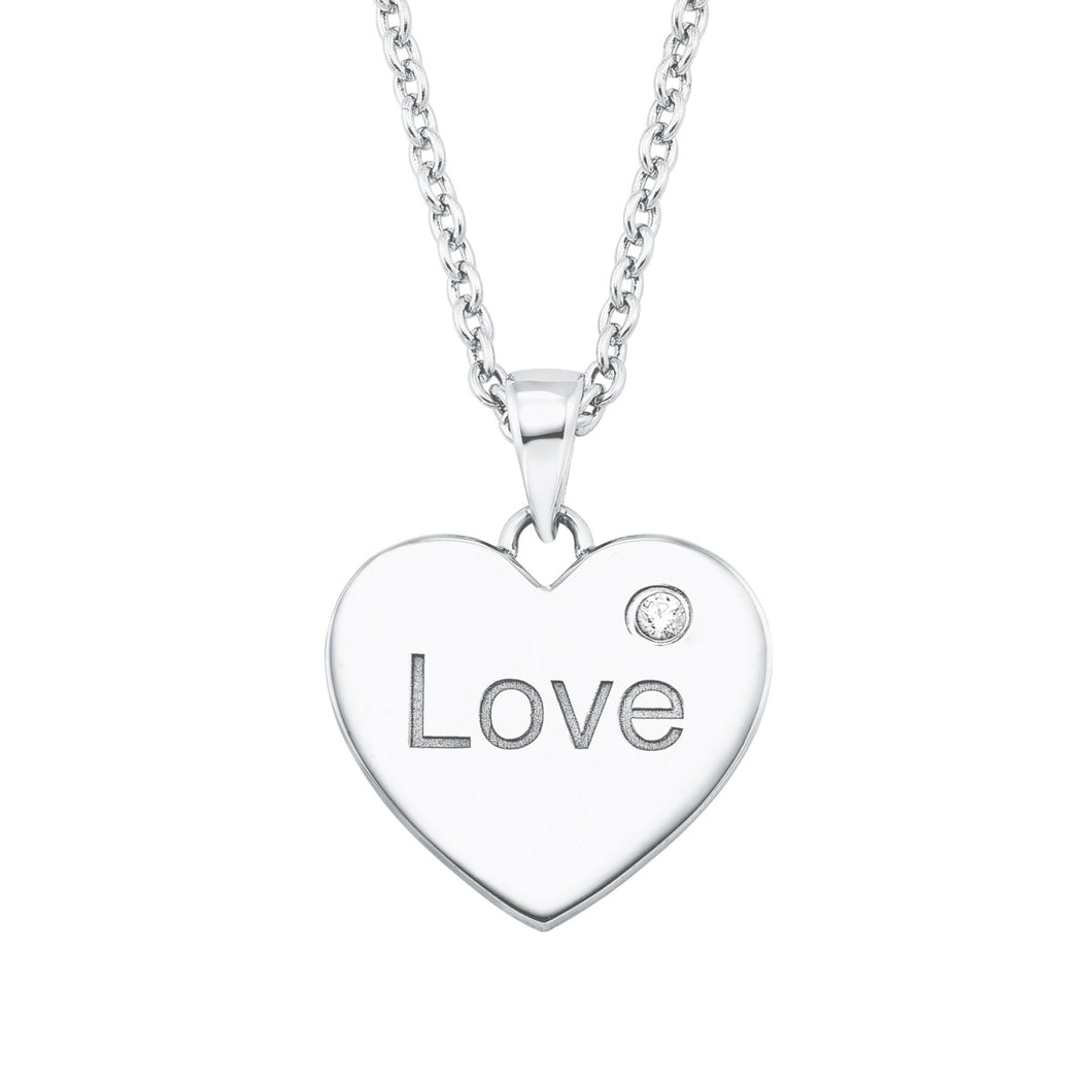 s.Oliver Jewel Damen Kette Halskette Silber Zirkonia Herz 2026082