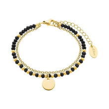 Laden Sie das Bild in den Galerie-Viewer, s.Oliver Jewel Damen Armband Armkette Edelstahl Gold Glas 2026183