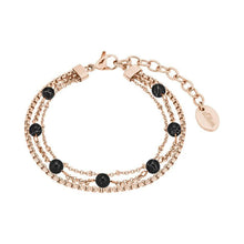 Laden Sie das Bild in den Galerie-Viewer, s.Oliver Jewel Damen Armband Armkette Edelstahl Rose Glas 2027606