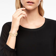 Laden Sie das Bild in den Galerie-Viewer, s.Oliver Jewel Damen Armband Armkette Edelstahl IP GOLD 2027627