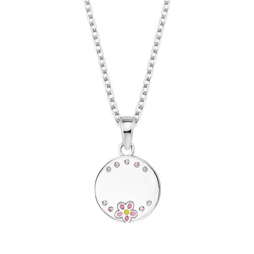 Prinzessin Lillifee Kinder Halskette Silber Blume Mädchen gravierbar 2027908