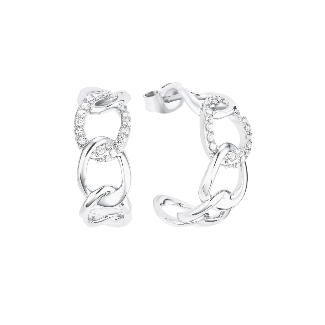 s.Oliver Jewel Damen Ohrringe Creolen Silber Zirkonia 2028500