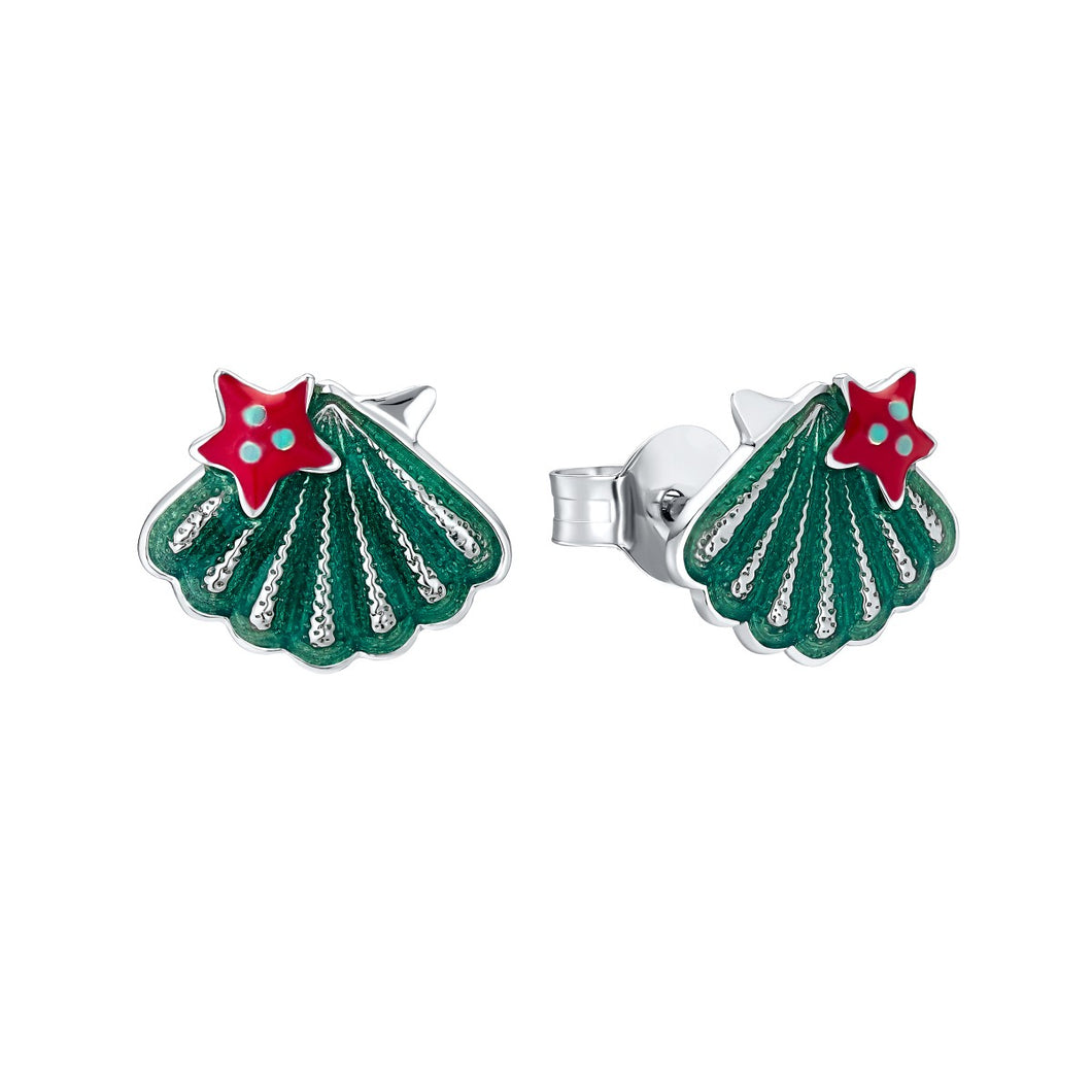 Prinzessin Lillifee Kinder Ohrringe Ohrstecker Silber Muschel 2031162