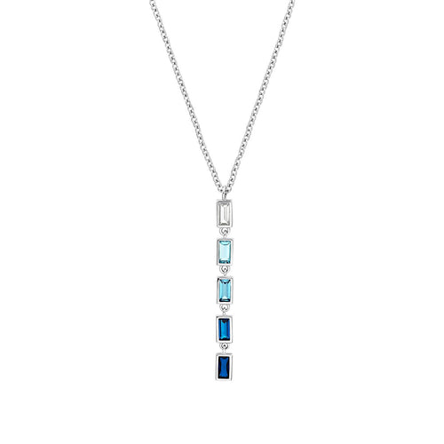 s.Oliver Jewel Damen Kette Halskette Y-Collier Silber Zirkonia 2031402