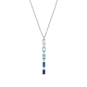 s.Oliver Jewel Damen Kette Halskette Y-Collier Silber Zirkonia 2031402
