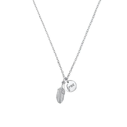 s.Oliver Jewel Damen Kette Halskette Silber Feder 2032573