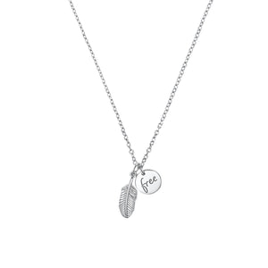 s.Oliver Jewel Damen Kette Halskette Silber Feder 2032573