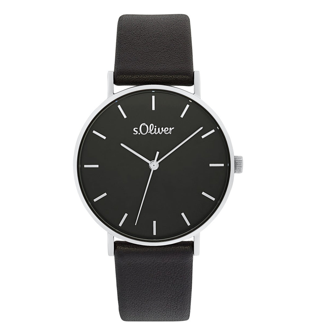 s.Oliver Damen Uhr Armbanduhr Leder 2033485