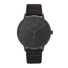 Laden Sie das Bild in den Galerie-Viewer, s.Oliver Herren Uhr Armbanduhr Leder 2033497