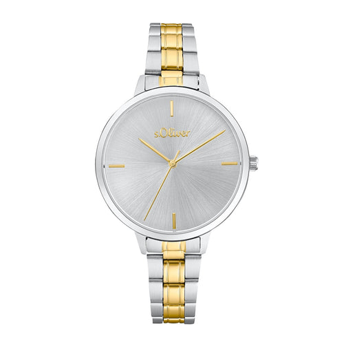 s.Oliver Damen Uhr Armbanduhr Edelstahl bicolor 2033513