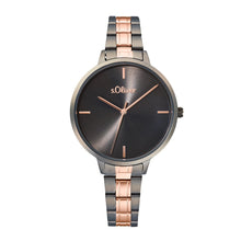 Laden Sie das Bild in den Galerie-Viewer, s.Oliver Damen Uhr Armbanduhr Edelstahl bicolor 2033514