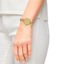 Laden Sie das Bild in den Galerie-Viewer, s.Oliver Damen Uhr Armbanduhr Edelstahl gold 2033522