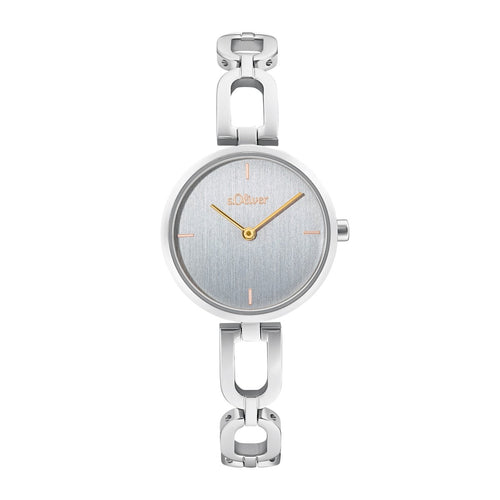 s.Oliver Damen Uhr Armbanduhr Edelstahl silber 2033523