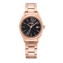 Laden Sie das Bild in den Galerie-Viewer, s.Oliver Damen Uhr Armbanduhr Edelstahl Roségold 2033533