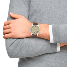 Laden Sie das Bild in den Galerie-Viewer, s.Oliver Herren Uhr Armbanduhr Leder 2033545