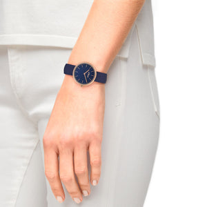 s.Oliver Damen Uhr Armbanduhr Edelstahl Textil 2033550