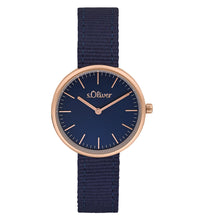 Laden Sie das Bild in den Galerie-Viewer, s.Oliver Damen Uhr Armbanduhr Edelstahl Textil 2033550