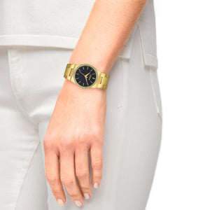 s.Oliver Damen Uhr Armbanduhr Edelstahl IP Gold 2034588
