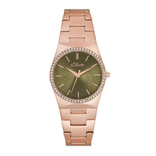 Laden Sie das Bild in den Galerie-Viewer, s.Oliver Damen Uhr Armbanduhr Edelstahl IP Rose 2034589