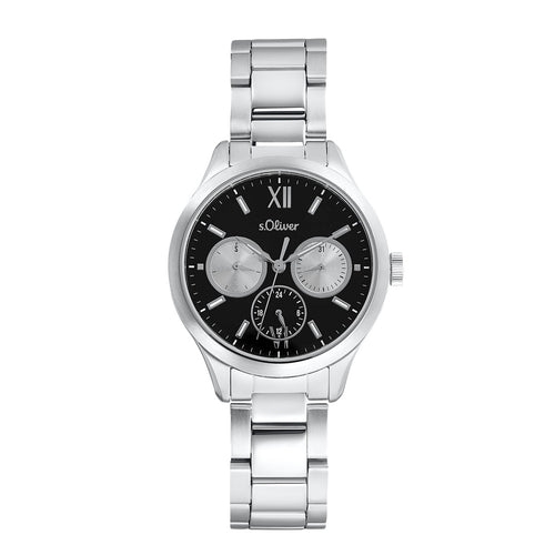 s.Oliver Damen Uhr Armbanduhr Edelstahl Silber 2034591