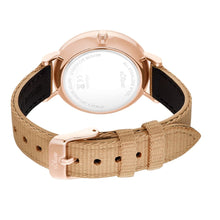 Laden Sie das Bild in den Galerie-Viewer, s.Oliver Damen Uhr Armbanduhr Edelstahl IP Rose Nylon 2034598