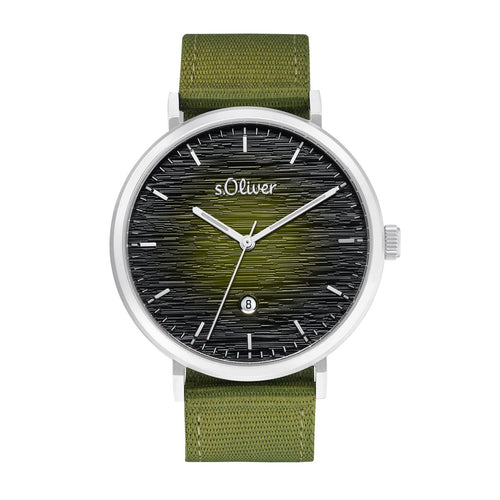 s.Oliver Herren Uhr Armbanduhr Nylon 2034602