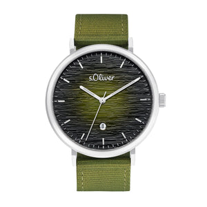 s.Oliver Herren Uhr Armbanduhr Nylon 2034602