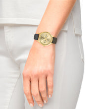Laden Sie das Bild in den Galerie-Viewer, s.Oliver Damen Uhr Armbanduhr Edelstahl IP Gold Leder 2034606