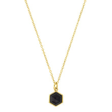 Laden Sie das Bild in den Galerie-Viewer, s.Oliver Jewel Damen Kette Halskette Silber goldfarben Zirkonia Hexagon 2034894