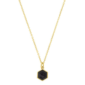 s.Oliver Jewel Damen Kette Halskette Silber goldfarben Zirkonia Hexagon 2034894