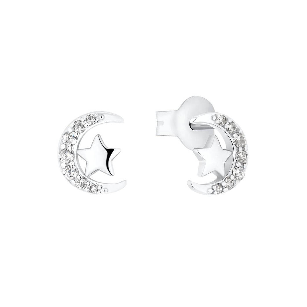 Prinzessin Lillifee Kinder Ohrringe Ohrstecker Silber Stern Zirkonia 2035293